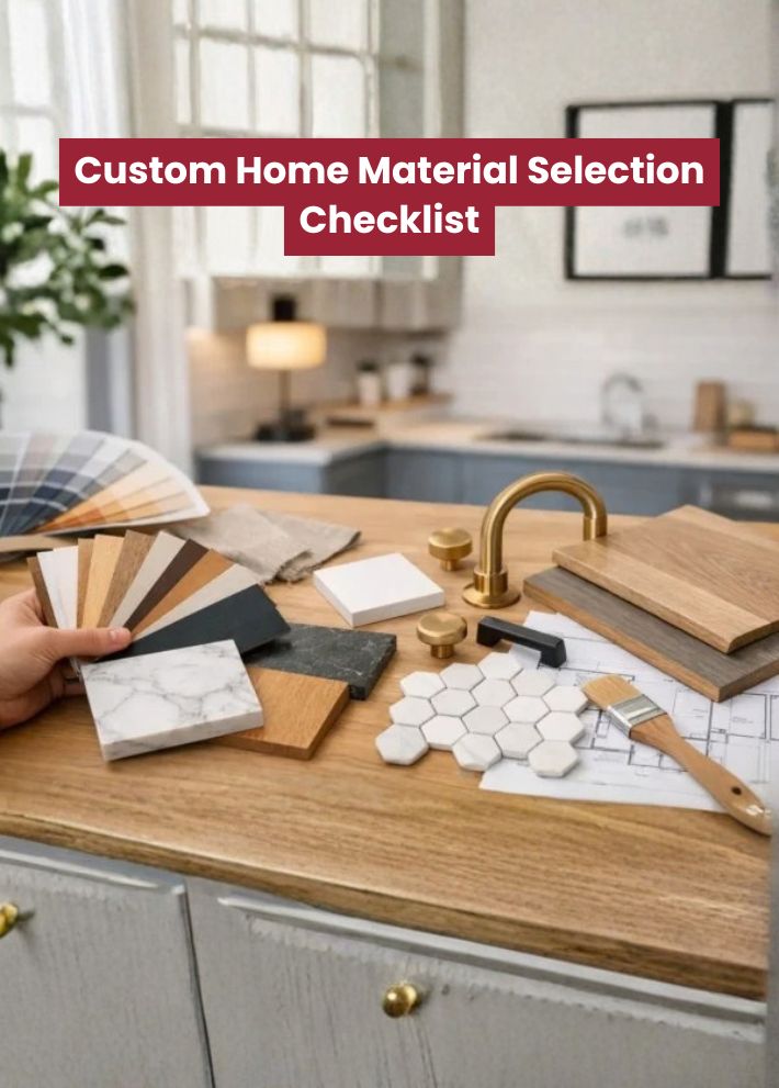 Custom Home Material Selection Checklist